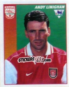 Cromo Andy Linighan - Premier League Inglese 1996-1997 - Merlin