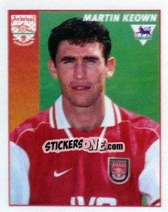 Sticker Martin Keown - Premier League Inglese 1996-1997 n. 14 - Merlin