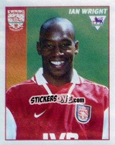 Figurina Ian Wright - Premier League Inglese 1996-1997 - Merlin