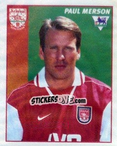 Figurina Paul Merson - Premier League Inglese 1996-1997 - Merlin