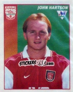 Cromo John Hartson - Premier League Inglese 1996-1997 - Merlin