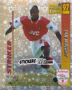 Sticker Ian Wright (Striker) - Premier League Inglese 1996-1997 n. 25 - Merlin
