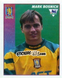 Sticker Mark Bosnich - Premier League Inglese 1996-1997 - Merlin