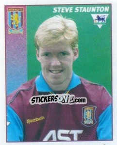 Figurina Steve Staunton - Premier League Inglese 1996-1997 - Merlin