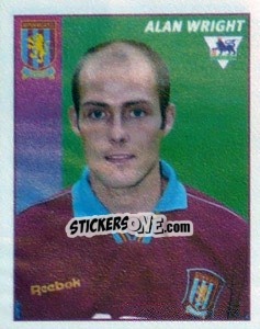 Sticker Alan Wright - Premier League Inglese 1996-1997 - Merlin