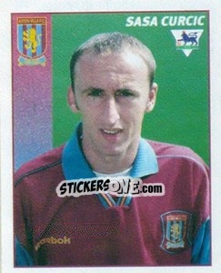 Sticker Sasa Curcic - Premier League Inglese 1996-1997 - Merlin