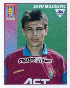 Sticker Savo Milosevic - Premier League Inglese 1996-1997 - Merlin