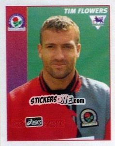 Figurina Tim Flowers - Premier League Inglese 1996-1997 - Merlin