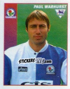 Cromo Paul Warhurst - Premier League Inglese 1996-1997 - Merlin