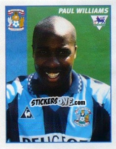 Figurina Paul Williams - Premier League Inglese 1996-1997 - Merlin