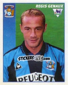 Sticker Regis Genaux - Premier League Inglese 1996-1997 n. 117 - Merlin