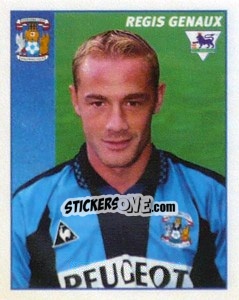 Cromo Regis Genaux - Premier League Inglese 1996-1997 - Merlin