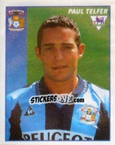 Figurina Paul Telfer - Premier League Inglese 1996-1997 - Merlin