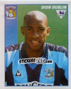 Sticker Dion Dublin - Premier League Inglese 1996-1997 n. 123 - Merlin