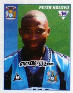 Cromo Peter Ndlovu - Premier League Inglese 1996-1997 - Merlin