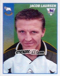Cromo Jacob Laursen - Premier League Inglese 1996-1997 - Merlin