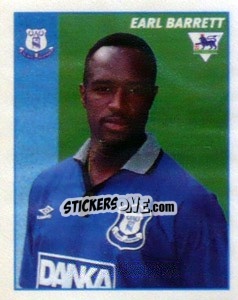 Figurina Earl Barrett - Premier League Inglese 1996-1997 - Merlin