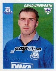 Sticker David Unsworth - Premier League Inglese 1996-1997 - Merlin