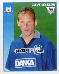 Figurina Dave Watson - Premier League Inglese 1996-1997 - Merlin