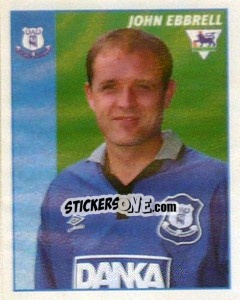 Cromo John Ebbrell - Premier League Inglese 1996-1997 - Merlin