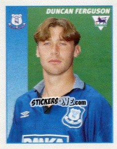 Sticker Duncan Ferguson - Premier League Inglese 1996-1997 - Merlin