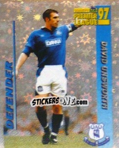 Sticker David Unsworth (Defender) - Premier League Inglese 1996-1997 - Merlin