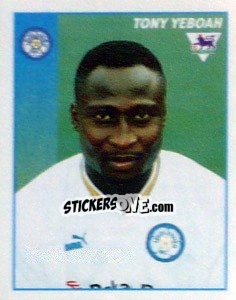 Figurina Tony Yeboah - Premier League Inglese 1996-1997 - Merlin