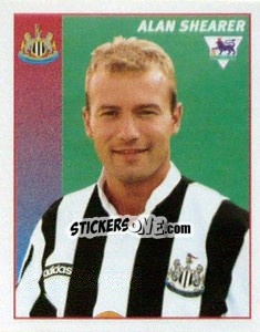 Figurina Alan Shearer - Premier League Inglese 1996-1997 - Merlin