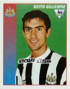 Sticker Keith Gillespie - Premier League Inglese 1996-1997 n. 350 - Merlin
