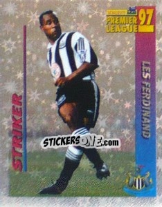 Sticker Les Ferdinand (Striker) - Premier League Inglese 1996-1997 - Merlin