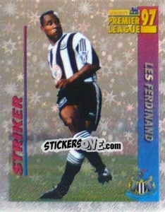 Sticker Les Ferdinand (Striker) - Premier League Inglese 1996-1997 n. 353 - Merlin