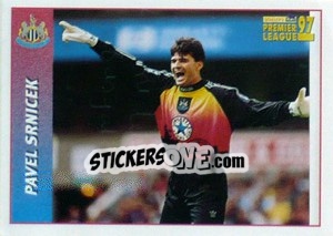 Sticker Pavel Srnicek (Keeper) - Premier League Inglese 1996-1997 n. 354 - Merlin