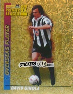 Sticker David Ginola (Overseas Player) - Premier League Inglese 1996-1997 - Merlin