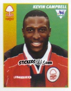 Figurina Kevin Campbell - Premier League Inglese 1996-1997 - Merlin