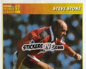 Cromo Steve Stone (International Player - 1/2) - Premier League Inglese 1996-1997 - Merlin