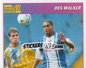 Sticker Des Walker (International Player - 1/2) - Premier League Inglese 1996-1997 - Merlin