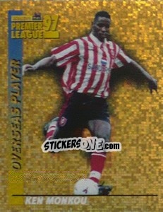 Sticker Ken Monkou (Overseas Player) - Premier League Inglese 1996-1997 - Merlin