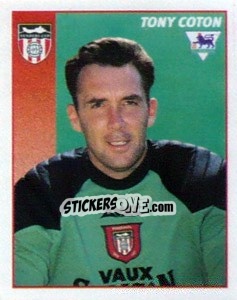 Sticker Tony Coton - Premier League Inglese 1996-1997 - Merlin