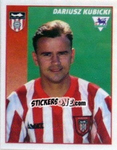 Figurina Dariusz Kubicki - Premier League Inglese 1996-1997 - Merlin