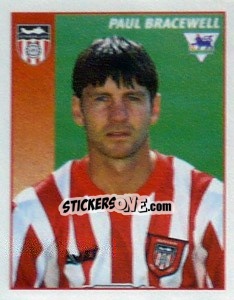 Figurina Paul Bracewell - Premier League Inglese 1996-1997 - Merlin