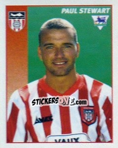 Cromo Paul Stewart - Premier League Inglese 1996-1997 - Merlin