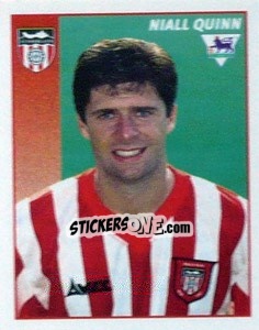 Cromo Niall Quinn - Premier League Inglese 1996-1997 - Merlin