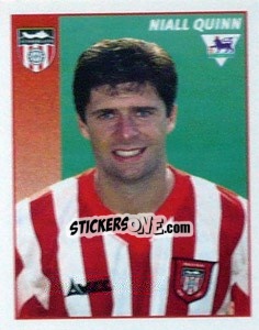 Figurina Niall Quinn - Premier League Inglese 1996-1997 - Merlin