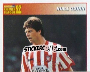 Figurina Niall Quinn (International Player - 1/2) - Premier League Inglese 1996-1997 - Merlin