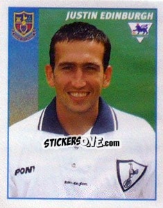 Sticker Justin Edinburgh - Premier League Inglese 1996-1997 - Merlin