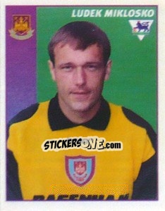 Figurina Ludek Miklosko - Premier League Inglese 1996-1997 - Merlin