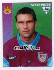 Figurina Steve Potts - Premier League Inglese 1996-1997 - Merlin