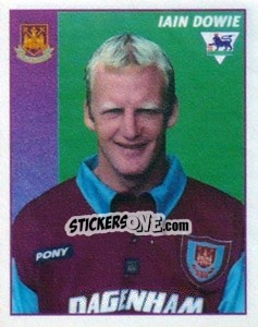 Cromo Iain Dowie - Premier League Inglese 1996-1997 - Merlin