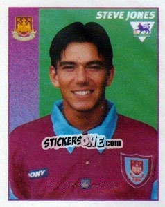 Cromo Steve Jones - Premier League Inglese 1996-1997 - Merlin