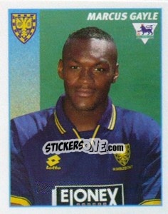 Cromo Marcus Gayle - Premier League Inglese 1996-1997 - Merlin